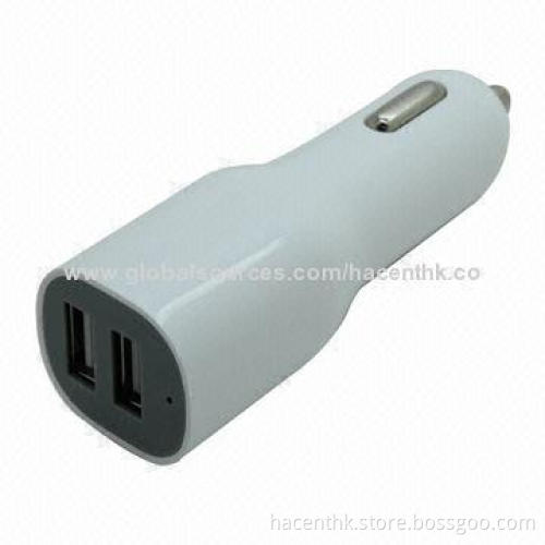 Apple & Android/Windows/Berry 5V/3A/4A Dual USB Car Charger